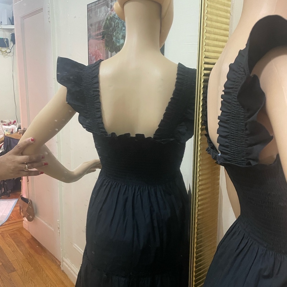 Hill House Black Ruffle Mini Dress - Picture 7 of 12